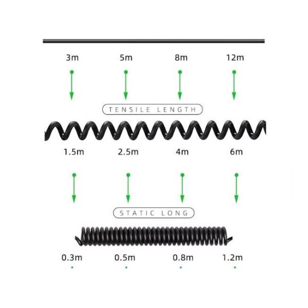 Автомобильное видео авиационное пружинное проволока прицепа соединитель проволока 4-прицепный / RCA спиральный расширение кабель скрученный