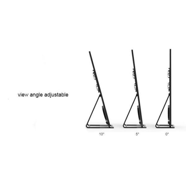 Slim Light Weight Indoor Led Poster Board P2.5 Placard Easy Move For Advertising