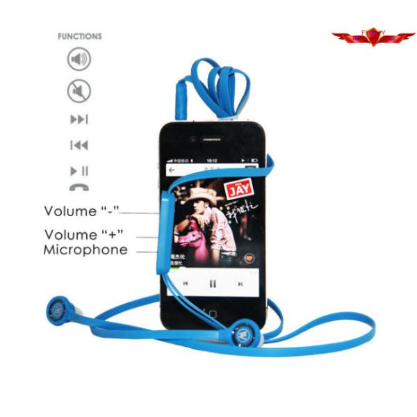 Hot Selling Super Bass 3.5MM Wired In Ear Earphone With MIC For Iphone 5S Multi Colors