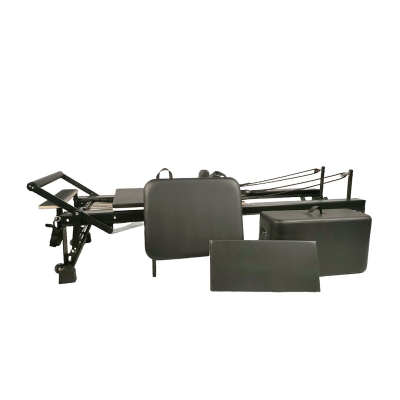 Comprehensive Black Aluminium Pilates Reformer Bed For Home And Commerical Use