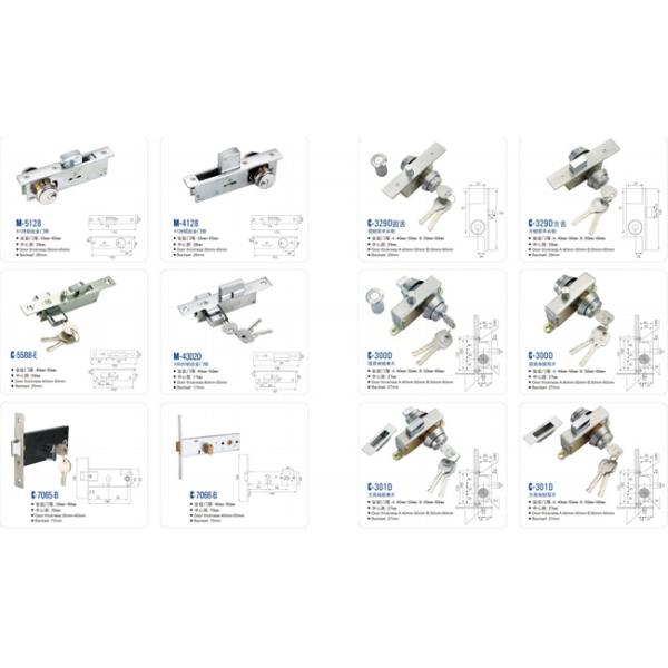 Cerradura de puerta americana del dormitorio de la cerradura de la manija de la aleación de aluminio de la puerta interior