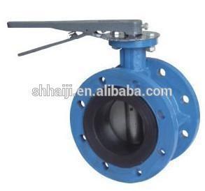 ASME Wafer Type Butterfly Valve , Certified Double Flange Butterfly Valve DN40 - DN600