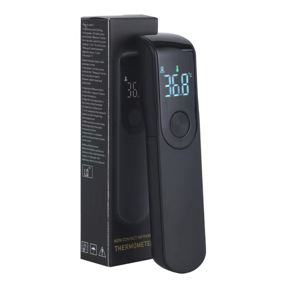 LCD Accurate Non Contact Thermometer Infrared Digital Thermometer Class II Certified With Fever Alarm