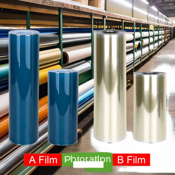 UV DTF a B Transfer Film Roll High-Temperature AB PET Sticker Film for Textiles Digital Printing with Heat Transfer Function