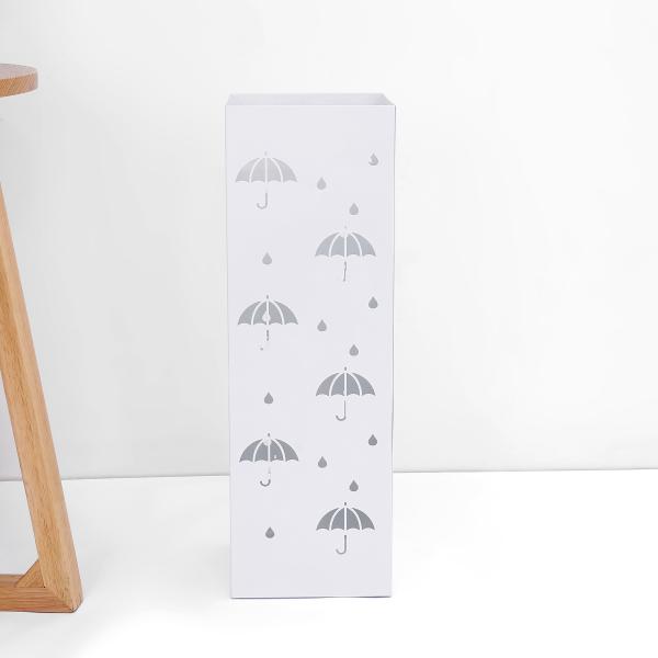 Custom Color Metal Umbrella Stand Holder Iron Square Umbrella Basket Powder Coated