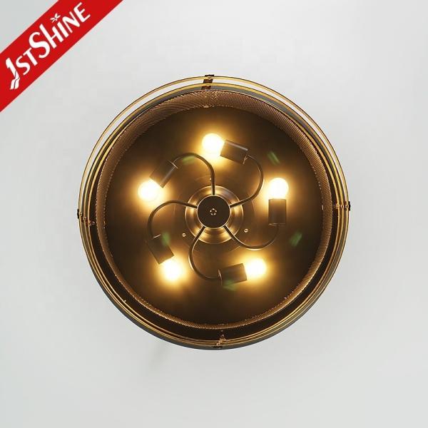 Ventilador de tecto retrátil de 52 polegadas com fluxo de ar grande com lâminas ocultas e função de memória