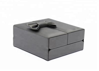 ROHS Leather Jewelry Packaging Boxes , Mirrored Jewellery Box For Travel