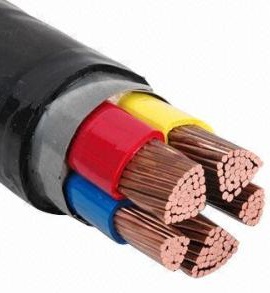 0.6/1kV 5C PVC Insulated Cables with Copper Conductor CU / PVC Cable CE Certificate