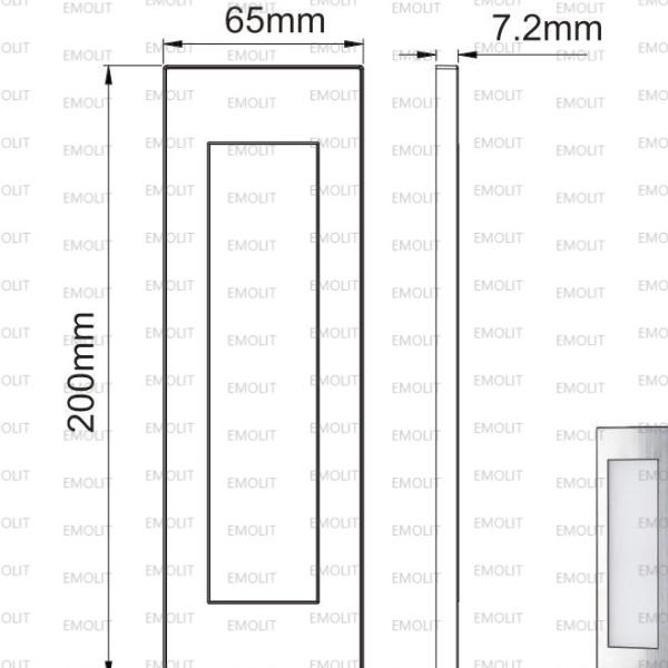 Flat Square Wall Installation LED Furniture Cabinet Lamp Magnet Cover CE Approval