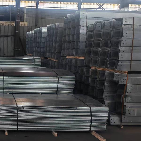 Goulotte perforée pour câbles 50-1000mm, galvanisée à chaud, en acier, bac à câbles, conduit