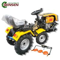 Tracteur mini 4x4 synchronisé OEM Mini tracteur jaune 4x4