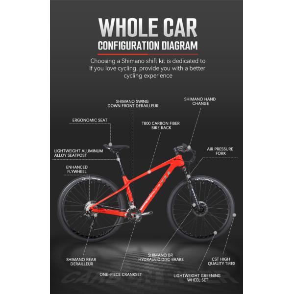 Велосипед горного велосипеда Deck2.0 Hardtail Mtb углерода KOOTU