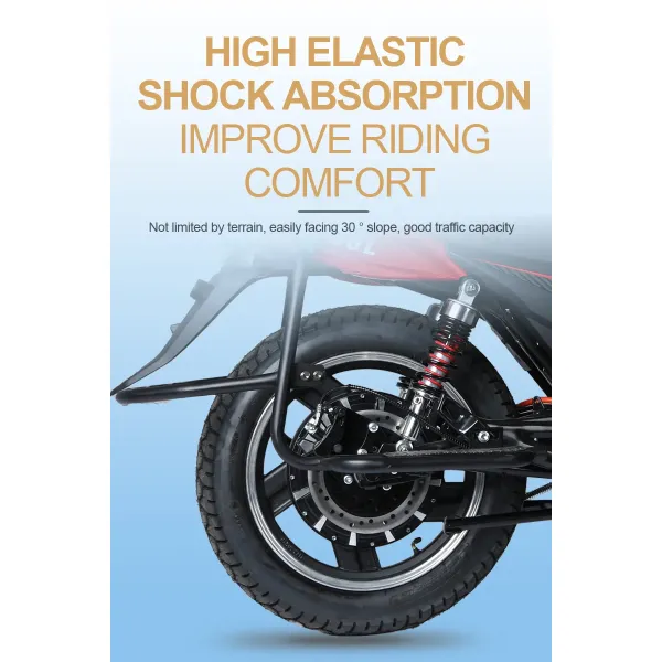 Rechargeable Fat Wheel E Motorcycle Scooter Electric Pit Bike For Adults 60 Mph