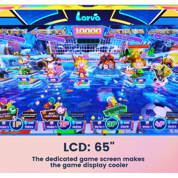 Football Larva 4-Player Arcade Game Machine