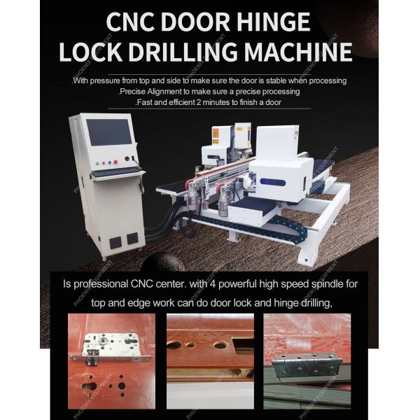 Fully Automatic CNC Slot Milling Machine for Hinge Opening Workpiece Width 600-1200mm
