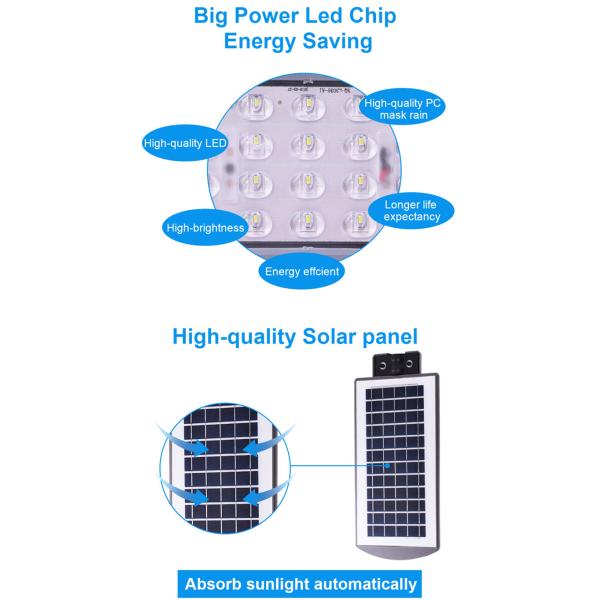 Высокая яркость все в одном уличном свете СИД солнечном, дороге СИД 90В 40В 60В солнечной освещает