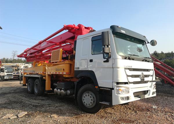37 Meter 273KW Used Truck Concrete Pump , Sany Concrete Pump 120CBM