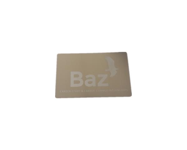 0.3mm Metal Membership Card 304 Steel Laser Engrave Bespoke Logo