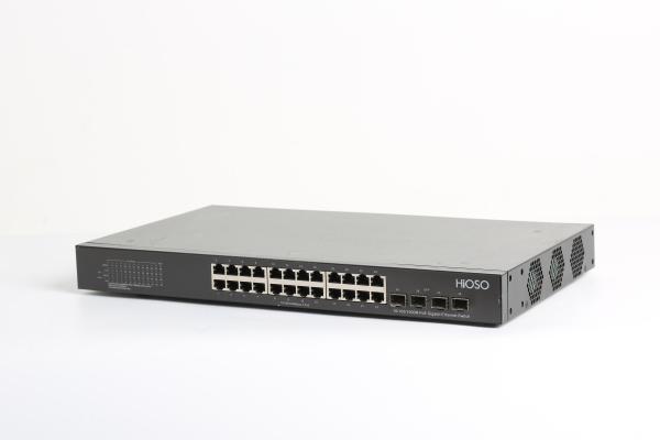 IEEE802.3at 30W 24 1000M PoE 4 1000M SFP Ports POE Switch 28 Port