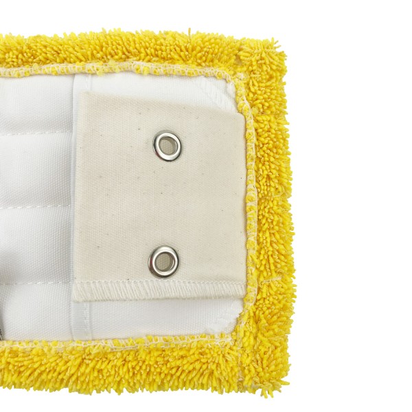 Twist Pile Metal Buckles Clip Flat Mop Refill Pad 18 Inch Yellow