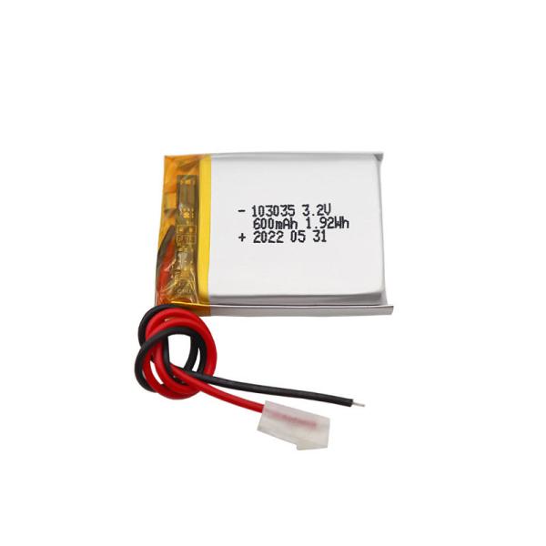 103035 3.7 V 600mAh Rechargeable Small Lipo Battery For Solar Power Bank