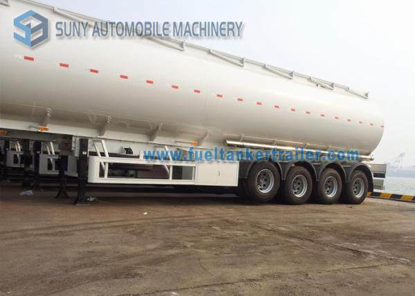 Transportation 60000L Fuel Tank Semi Trailer 4 Axle Trailer 14500*2500*3950mm