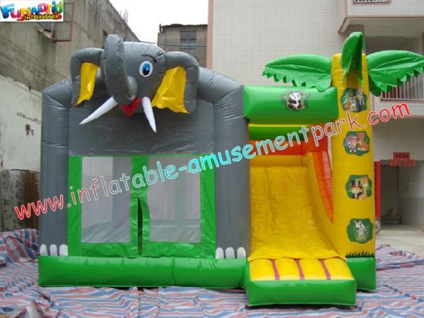Outdoor Kids Inflatable Bouncer Slide Commercial Grade 0.55mm With PVC Tarpaulin
