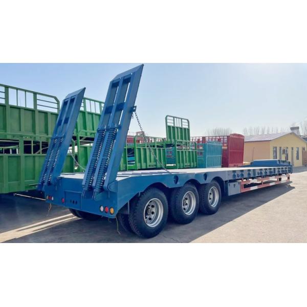TITAN 60-100 ton Heavy Haul Equipment Excavator Lowbed Semi Trailer 2/3/4 Axle for Sale