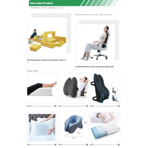 Orthopedic Cervical Contouring Anti-snoring Memory Foam Pillow with Customized Color