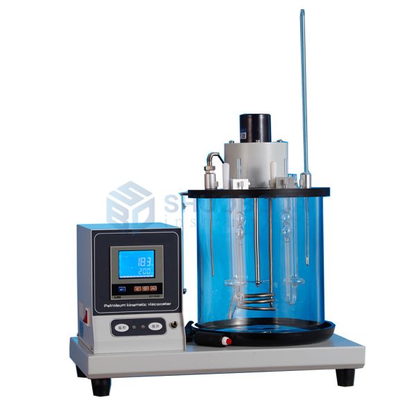 BD-D445-265B Petroleum Kinematic Viscosity Tester, 2 Holes Viscometer ASTM D445, LCD display 