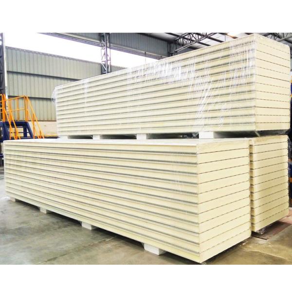 Polyurethane Cold Storage Room Panel With Steel Thickness 0.4 - 0.8mm
