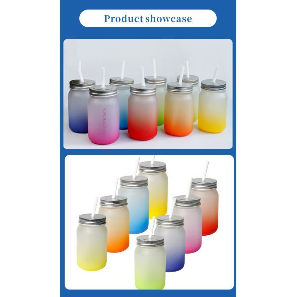 Sublimation Tumbler for Business & Promotional Gifts Cola Can Glass Cup with Gradient Design for Customized Designs