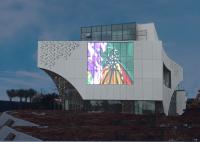 Armário alternativo duplo Mesh Led Screen transparente da propaganda exterior 1000x1000mm do projeto da nova tecnologia P25