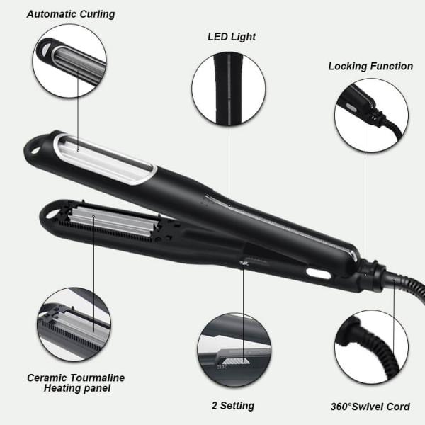 Утюг волос мини турмалина топления PTC раскручивателей перемещения автоматический гофрируя