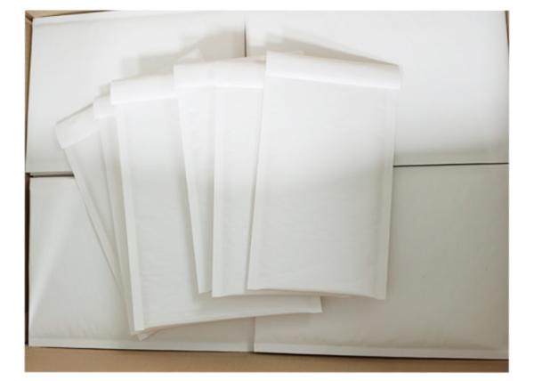 White Kraft 6x9 Inch Bubble Padded Mailers 2 Sided Protection