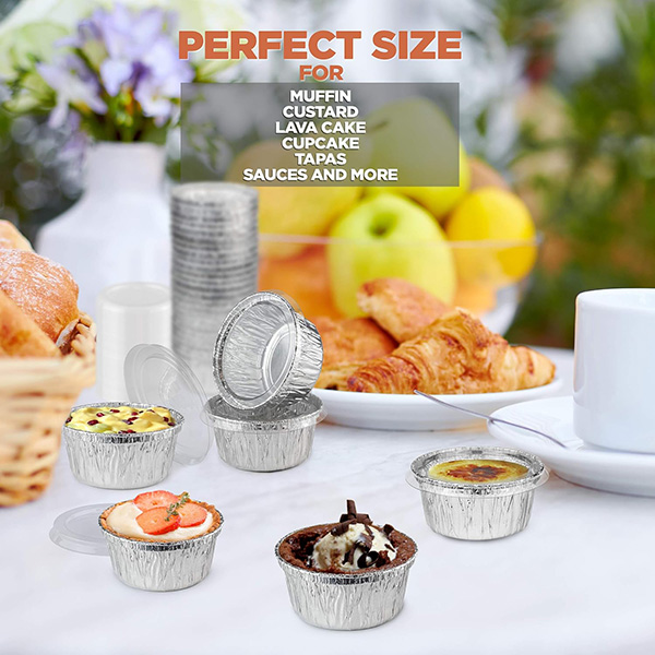 Фольга Рамекинс Круглые фольги Панели микроволновая печь гладкая стена для фольги поднос