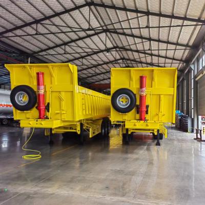 ABS Anti-lock Braking System 3 Axle Tipper Trailer Dump Semi Truck Trailer 12 Tire