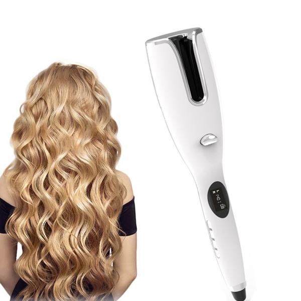 Deep Wave PTC Hair Rotating Curling Iron Titanium Ceramic Coating