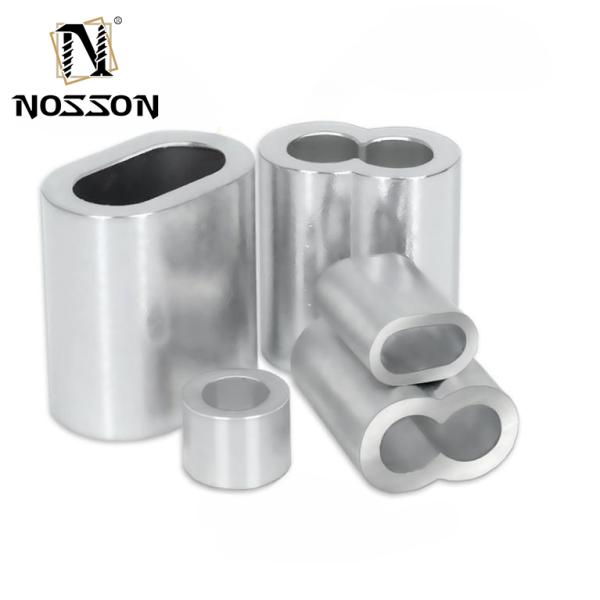 100bag Fishing Line Accessories In Tube Wire Connector Pipe Crimp Sleeves Connector oval Aluminum Crimps Sleeve for m10