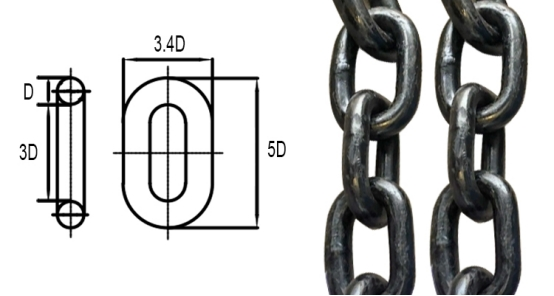  Alloy Steel Studless Black Galvanization G80 Chain Blacken Finished, Galvanized Standard EN 818-2