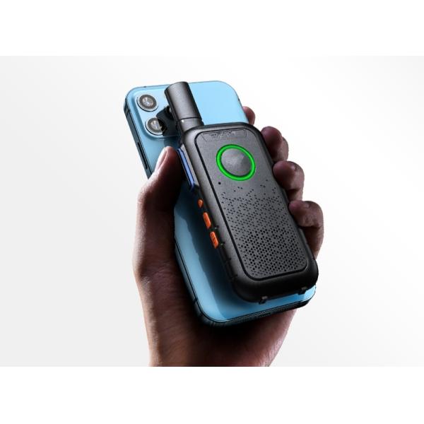 Commercial Black Mini Thin Outdoor Walkie Talkie Portable Lightweight 1.7*13.5*5.4CM
