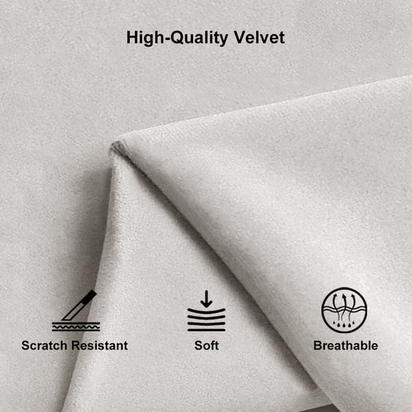 Customizable Size Modern Design Style Velvet Sofa Set with Sectional Upholstery Cover