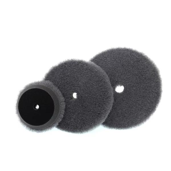Auto detailing 3 5 6 grey wool heavy cutting buffing wool pad car polishing pad car care customized padded cars