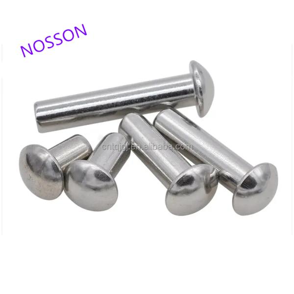 Brass M8 M10 M12 Countersunk Head Solid Rivet Bright Finish Uncoated ISO Standard for Temperature Environments