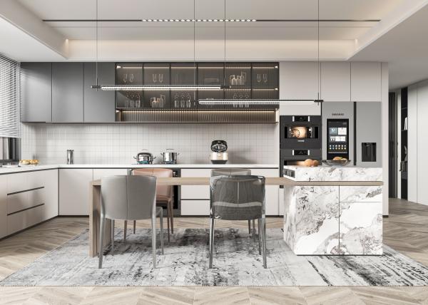 Modern Melamine Kitchen Cabinets For Kitchen Furniture
