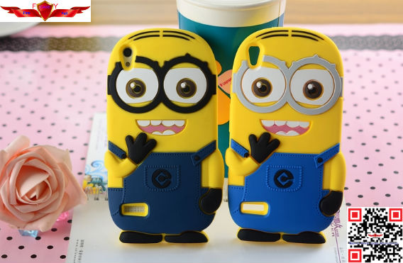 New Hot Selling Fashion Cartoon Silicone Case For Huawei Ascend P6 High Quality