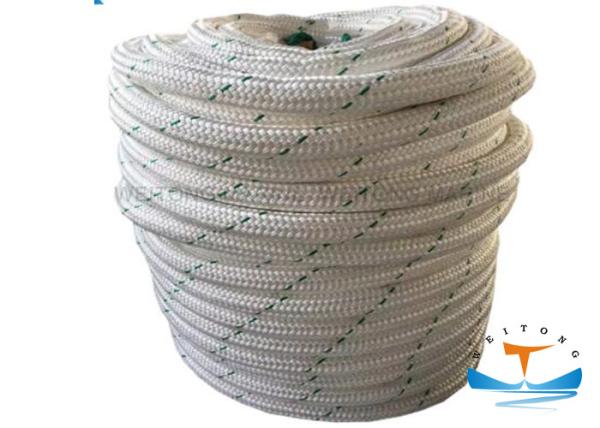 Customized Double Braided Mooring Rope Red , Green , Yellow Color
