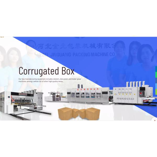 Carton Slotting Die Cutting Corrugated Box Printing Machine Computerized