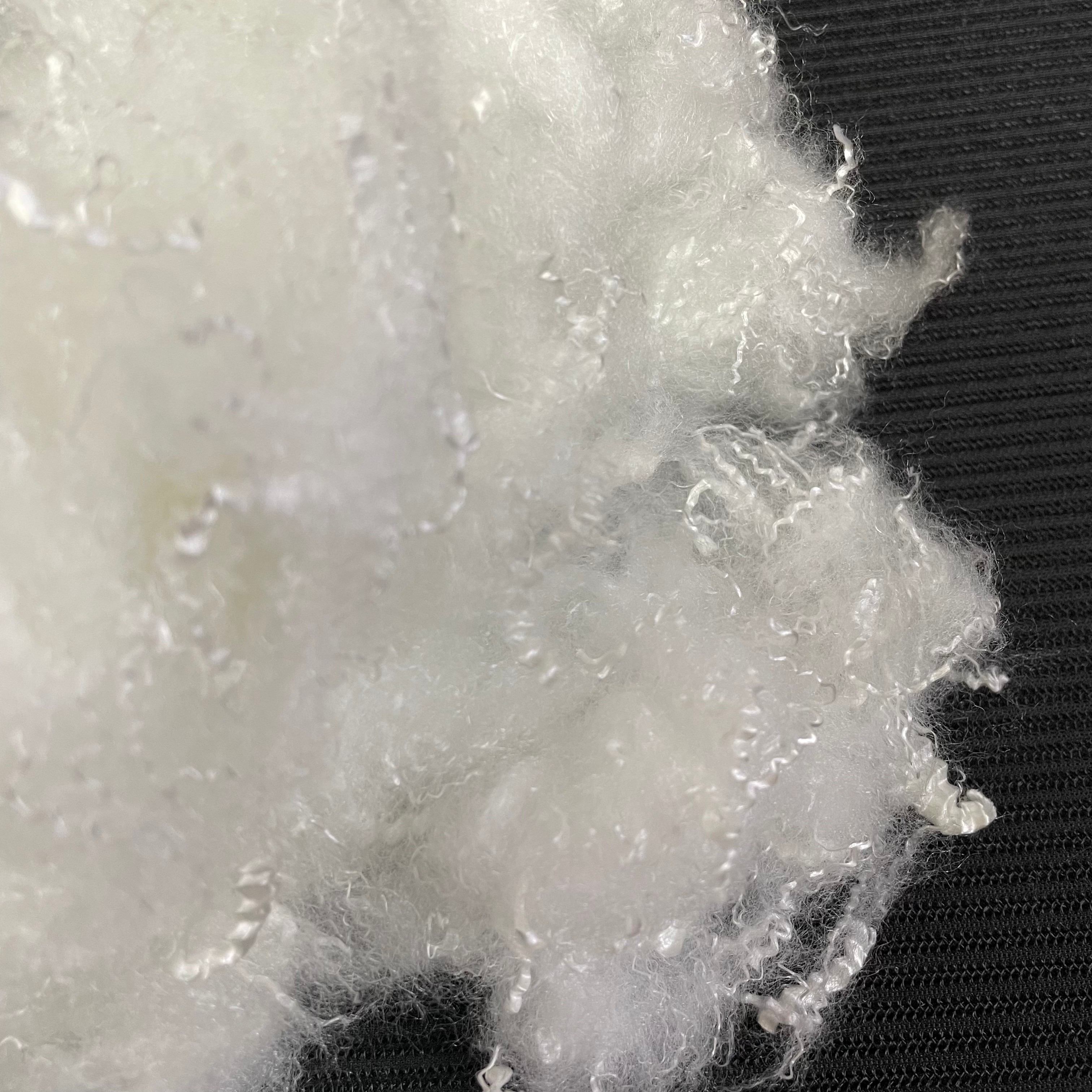 Recycled imitation down fiber，Environmental protection and high utilization rate.Super Soft Imitation Down Fill Fiber for Garment, Bedding & Sleeping Bags