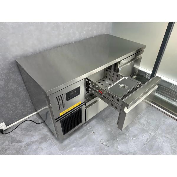 Appareils de réfrigération sous-traitants commerciaux Armoire en acier inoxydable Tableau de comptoir Appareils de réfrigération